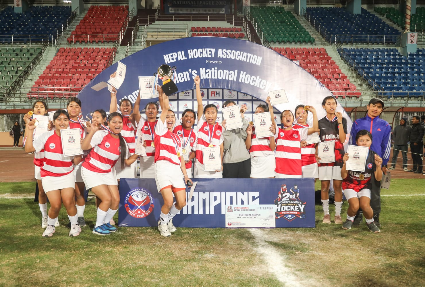 राष्ट्रिय हक्की प्रतियोगितामा सुदूरपश्चिमलाई उपाधि