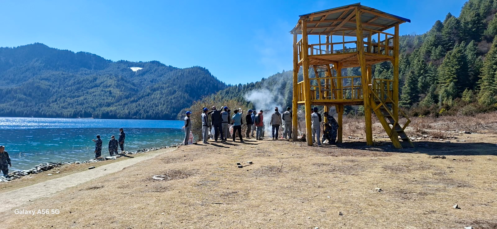 शिवरात्रि तथा सेना दिवसका अवसरमा रारा ताल क्षेत्रमा सेनाद्वारा सरसफाइ अभियान सुरु