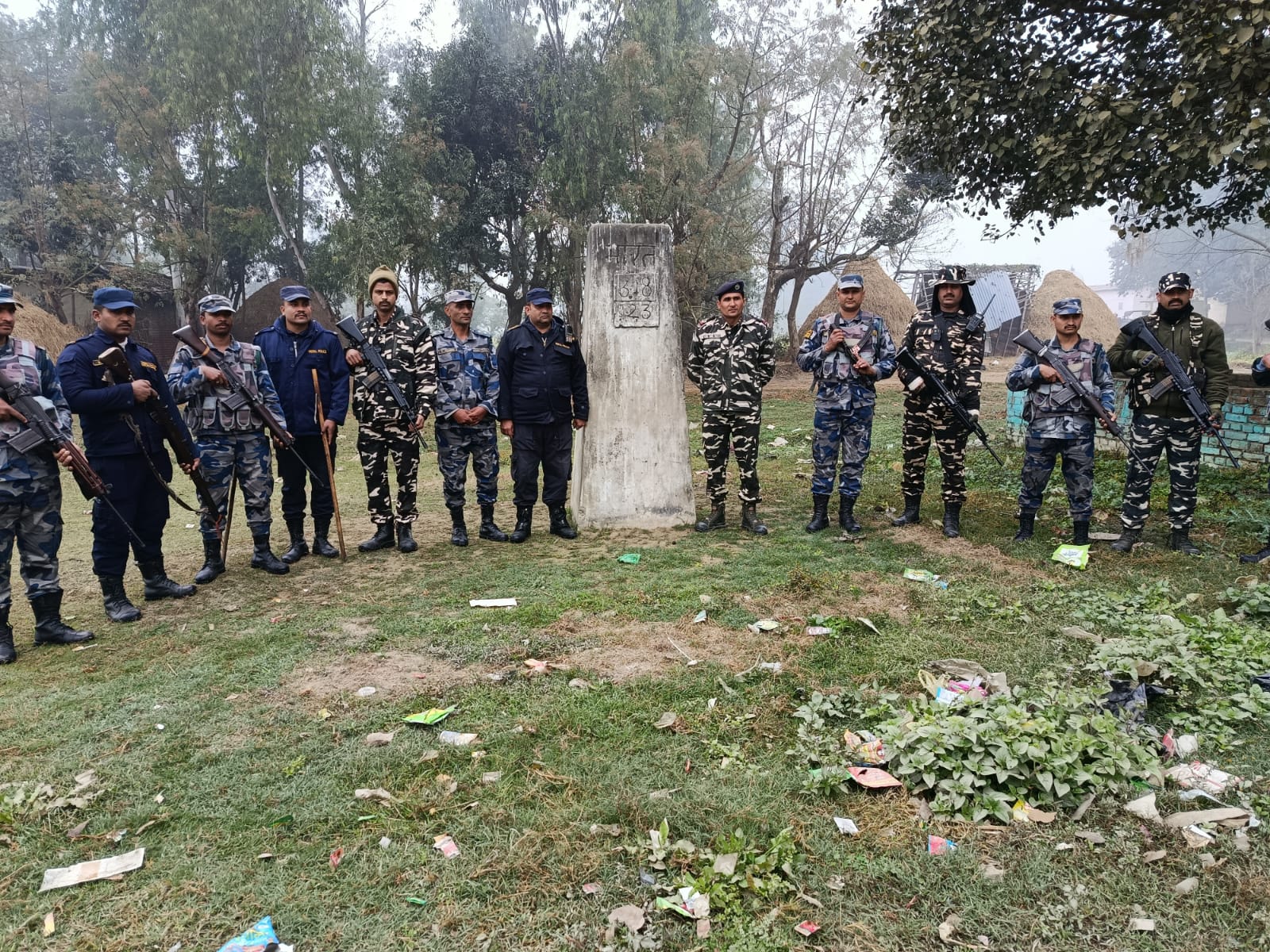 नेपाल-भारत सीमामा संयुक्त गस्ती