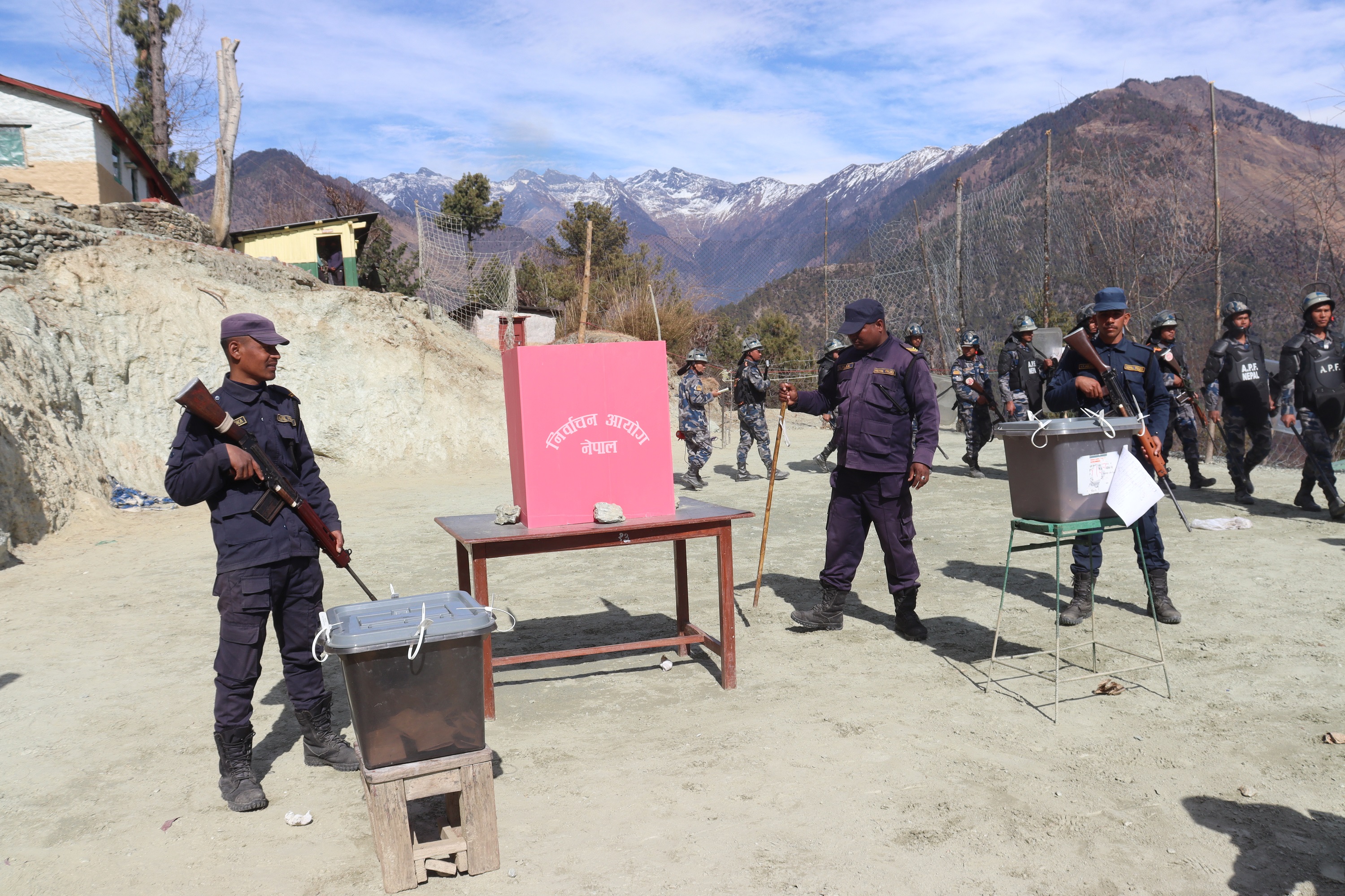 मुगुमा निर्वाचन लक्षित संयुक्त सुरक्षा नमुना अभ्यास प्रदर्शन