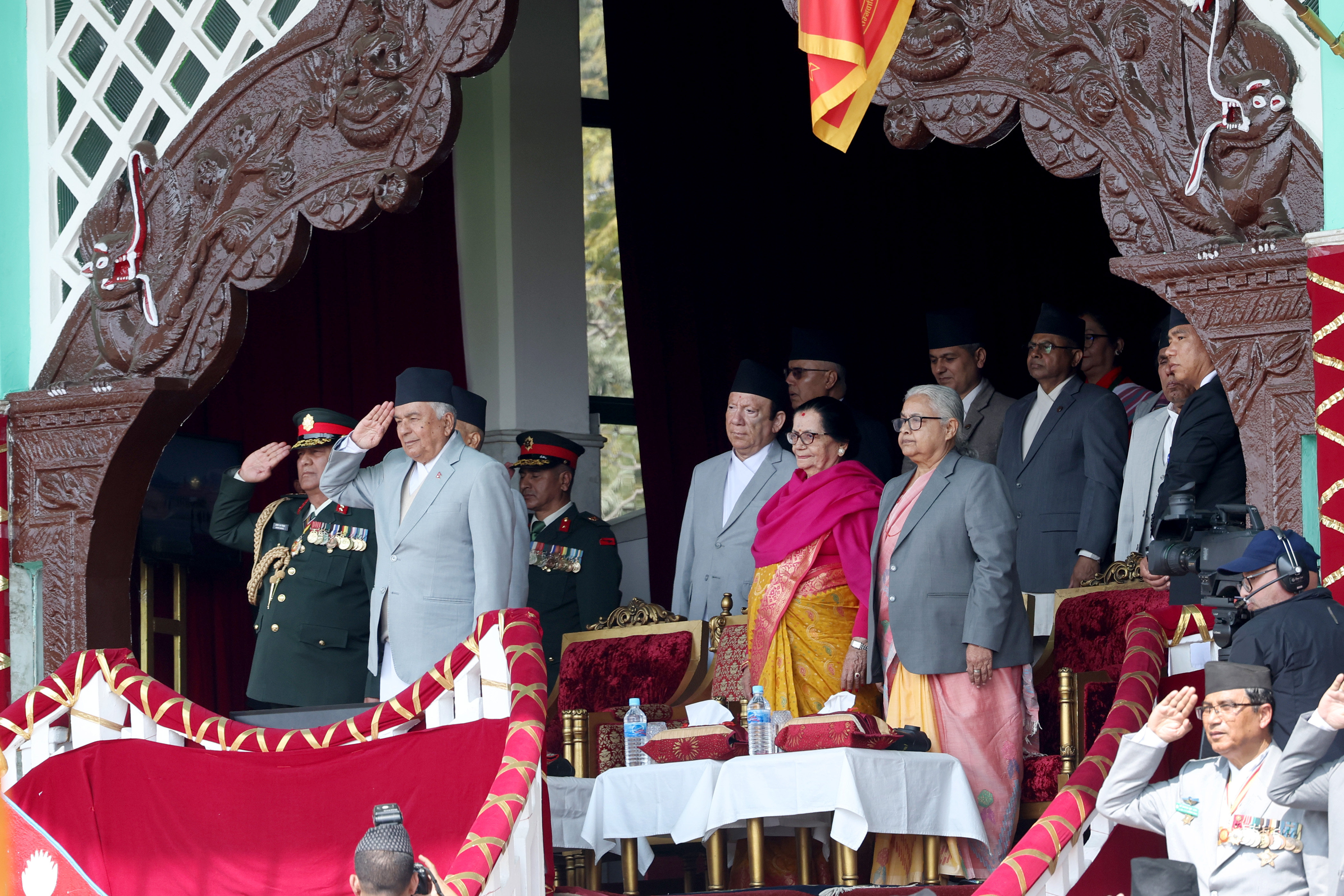 सेना दिवस-२०८२ को समारोहमा प्रधानमन्त्री कार्की सहभागी