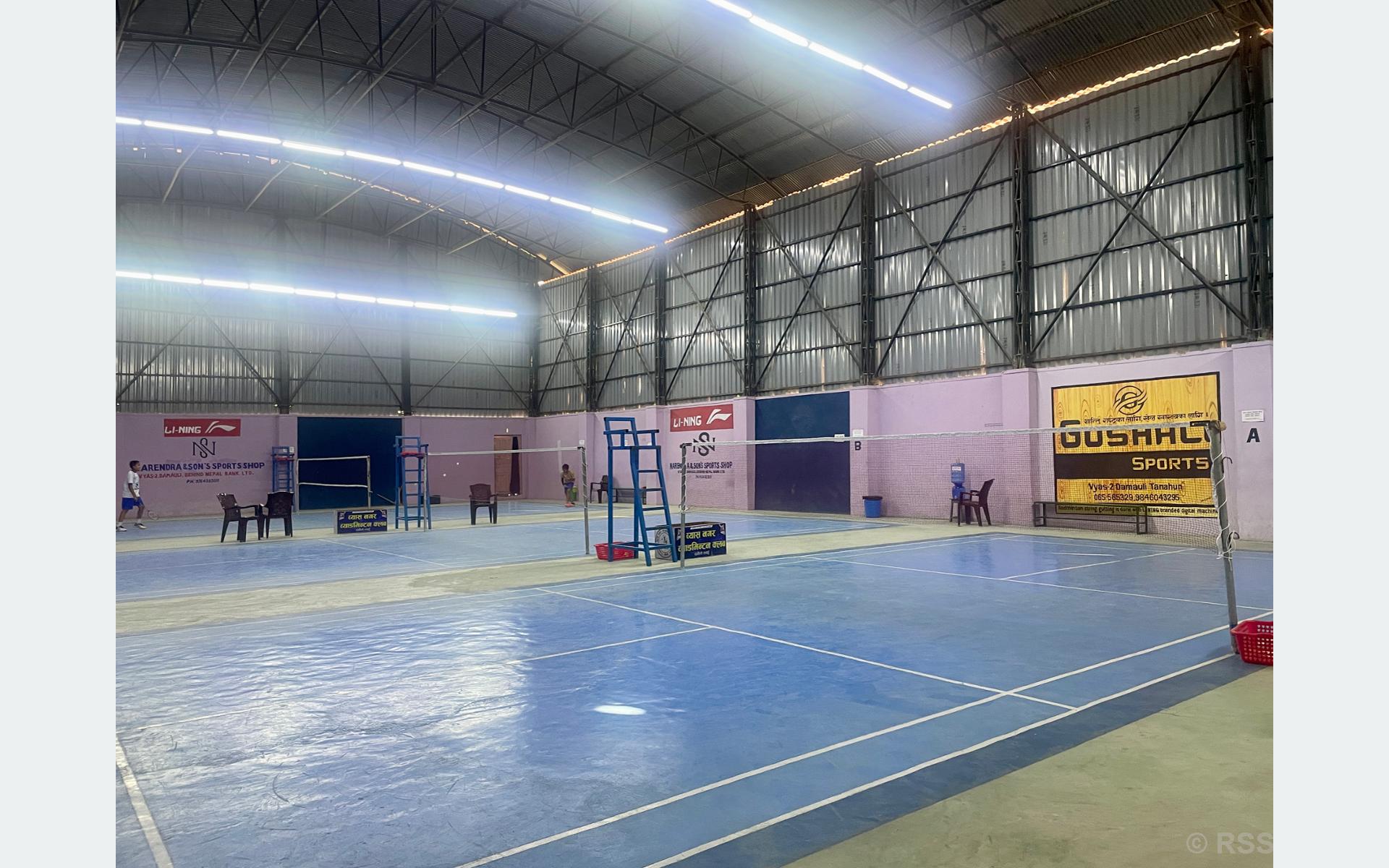 तनहुँका युवामा ब्याडमिन्टन खेलको आकर्षण बढ्दो