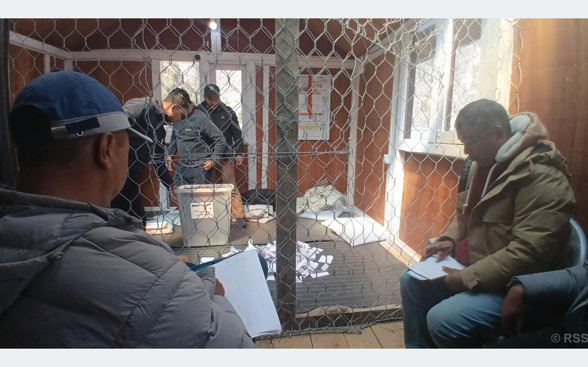 मनाङमा मतगणना सुरु