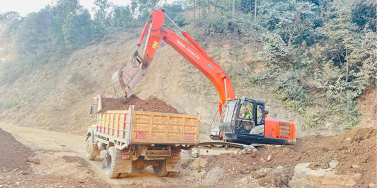 रुद्रवेणी–वामीटक्सार सडक अवरुद्ध हुने