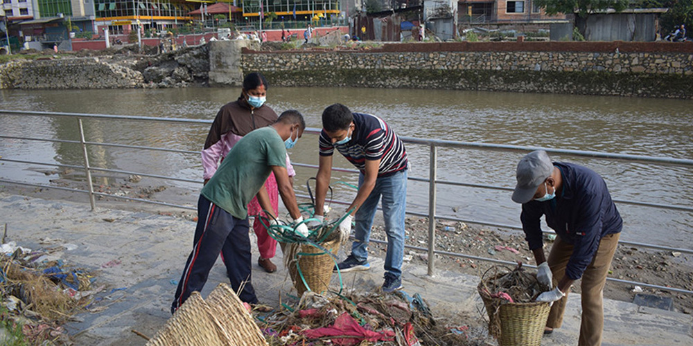 वाग्मती सफाइः तीन मेट्रिकटन फोहर व्यवस्थापन