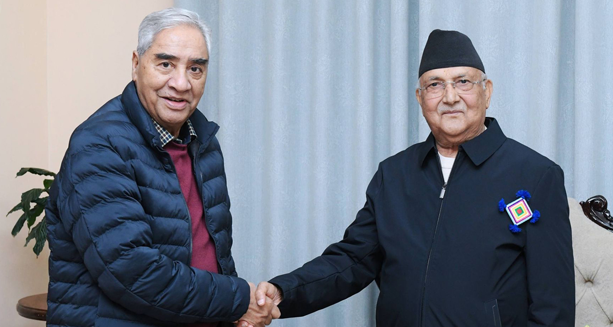 पूर्व प्रधानमन्त्रीहरू देउवा र ओलीले दिए बालेनलाई बधाई