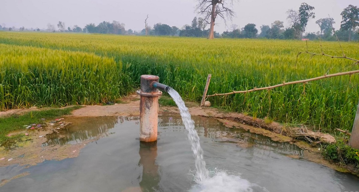 सिँचाइ समस्या समाधान गर्न बोरिङ जडान