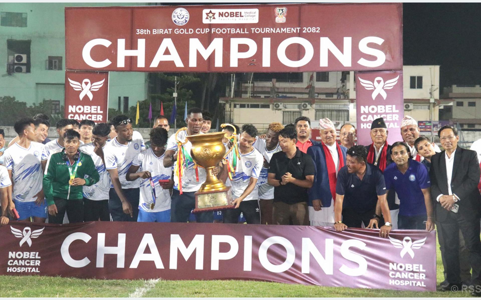 विराट गोल्डकपको उपाधि झापा–११ लाई