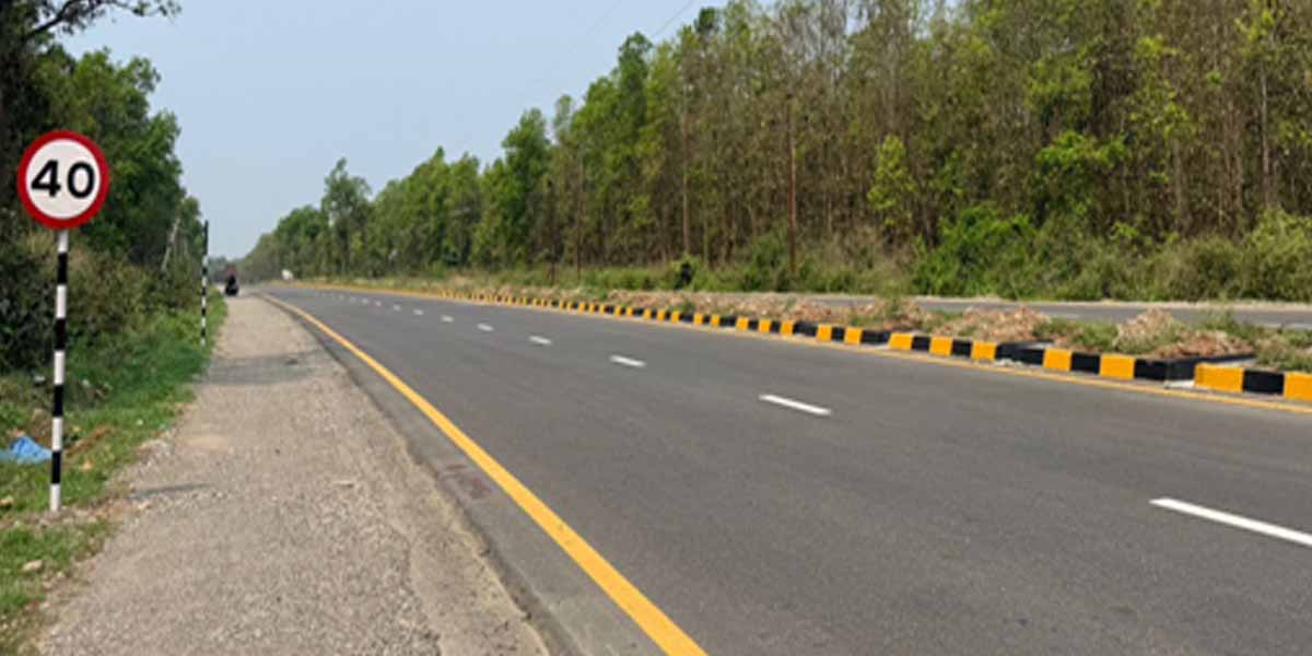 नारायणगढ-बुटवल सडक विस्तार: सडक सुरक्षाको काम द्रूतगतिमा