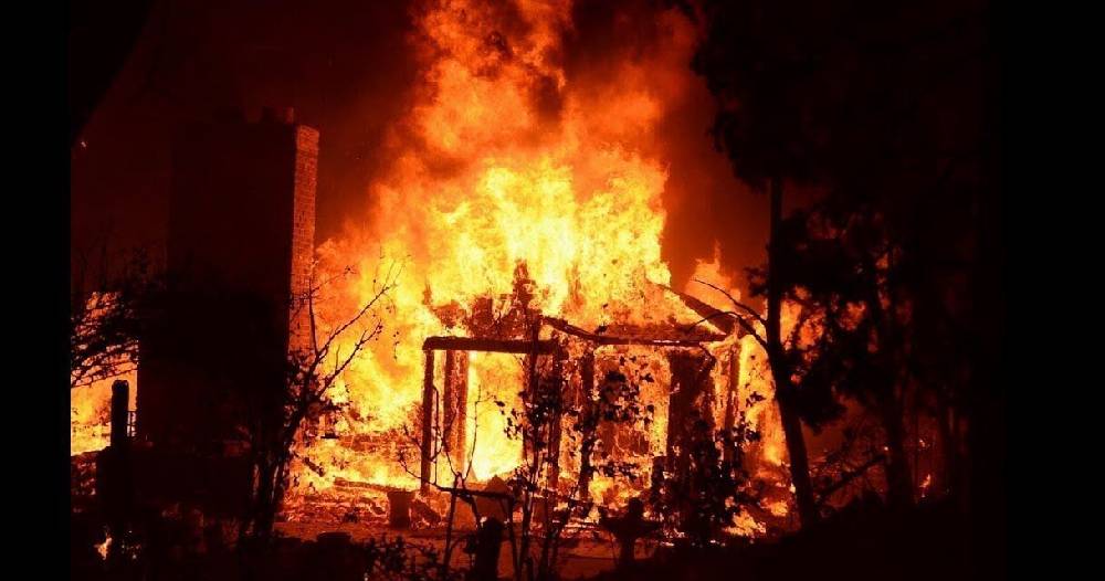 नरैनापुरमा आगलागीबाट तेह्र घरगोठ जलेर ध्वस्त