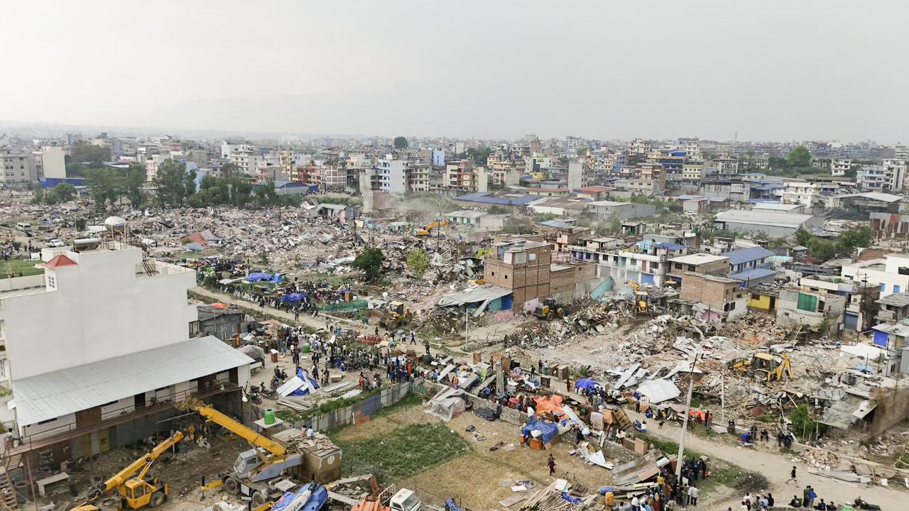 ड्रोनबाट यस्तो देखियो भत्काएको मनोहराको सुकुम्वासी बस्ती (तस्बिरहरू)