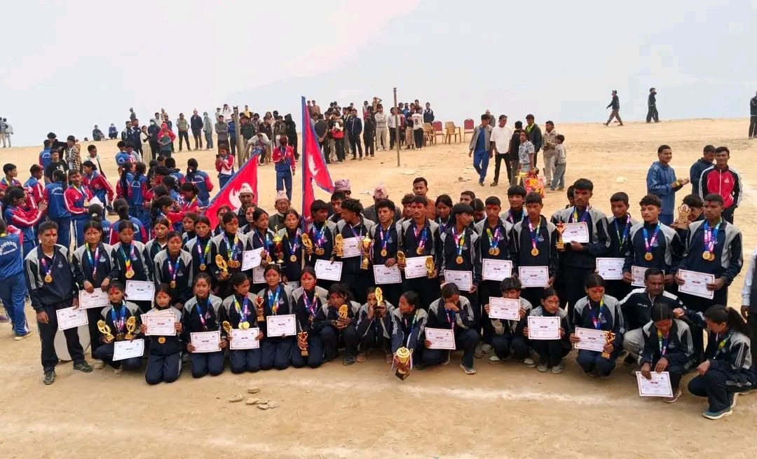 राष्ट्रपति रनिङ शिल्ड जित्ने खेलाडीलाई प्रोत्साहन