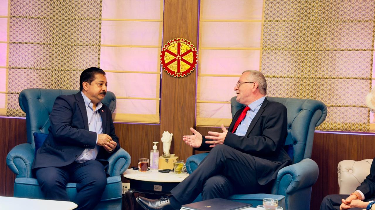 महासंघका वरिष्ठ उपाध्यक्ष श्रेष्ठ र स्लोभेनियाली राजदूतबीच व्यापार सहकार्यबारे छलफल