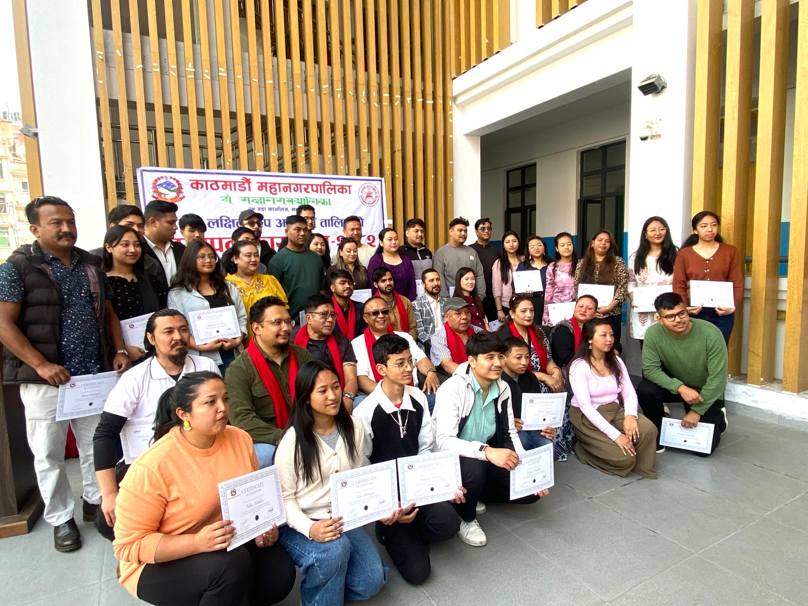 काठमाडौं महानगर २७ द्वारा युवालाई युग सुहाउँदो तालिम, ६१ जनालाई प्रमाणपत्र वितरण