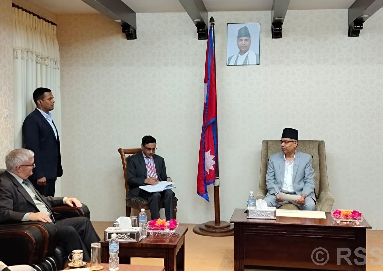 उपराष्ट्रपति यादवसँग इजरायली राजदूतको शिष्टाचार भेटवार्ता