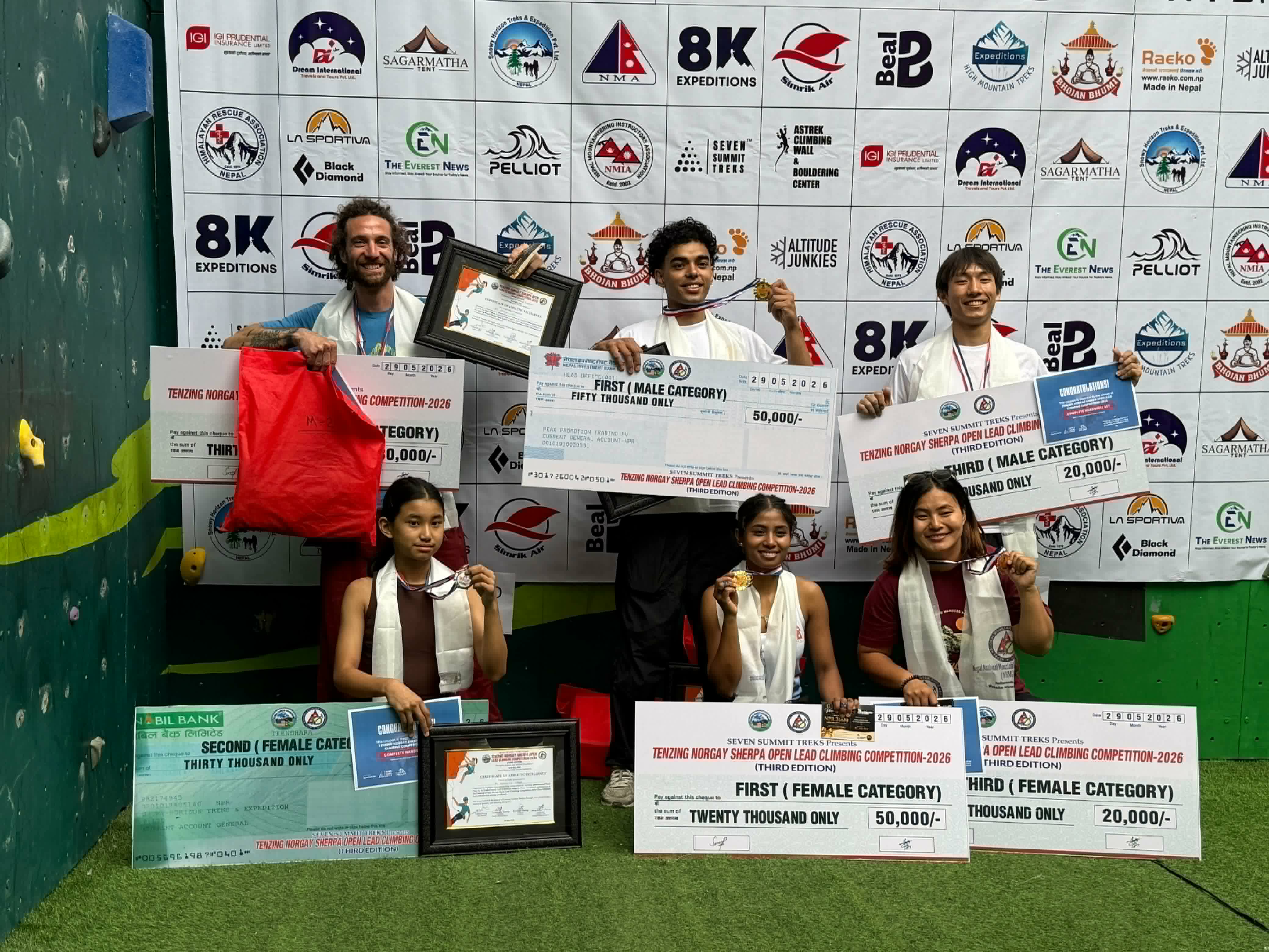 तेस्रो तेन्जिङ नोर्गे शेर्पा ओपन लिड क्लाइम्बिङ प्रतियोगिता काठमाडौंमा सम्पन्न