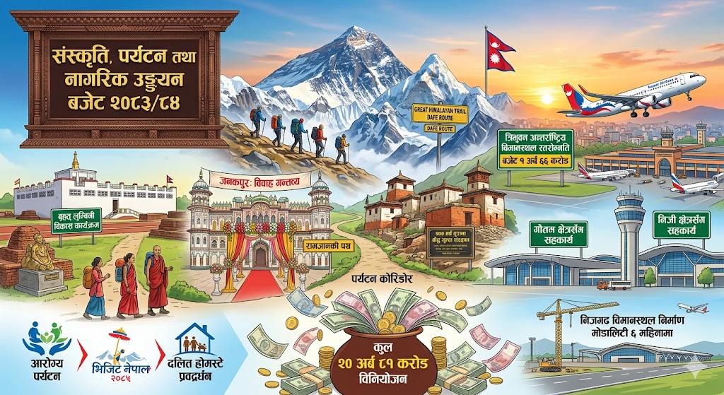 जनकपुरलाई ‘विवाह गन्तव्य’ र नयाँ हिमालको नामकरण: पर्यटन प्रवर्द्धनमा बजेटको नयाँ रणनीति