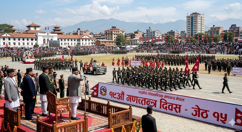 गणतन्त्र अभ्यासको १८ वर्ष पूरा, सैनिक मञ्चमा विशेष समारोह, राष्ट्रपतिले सम्बोधन गर्ने