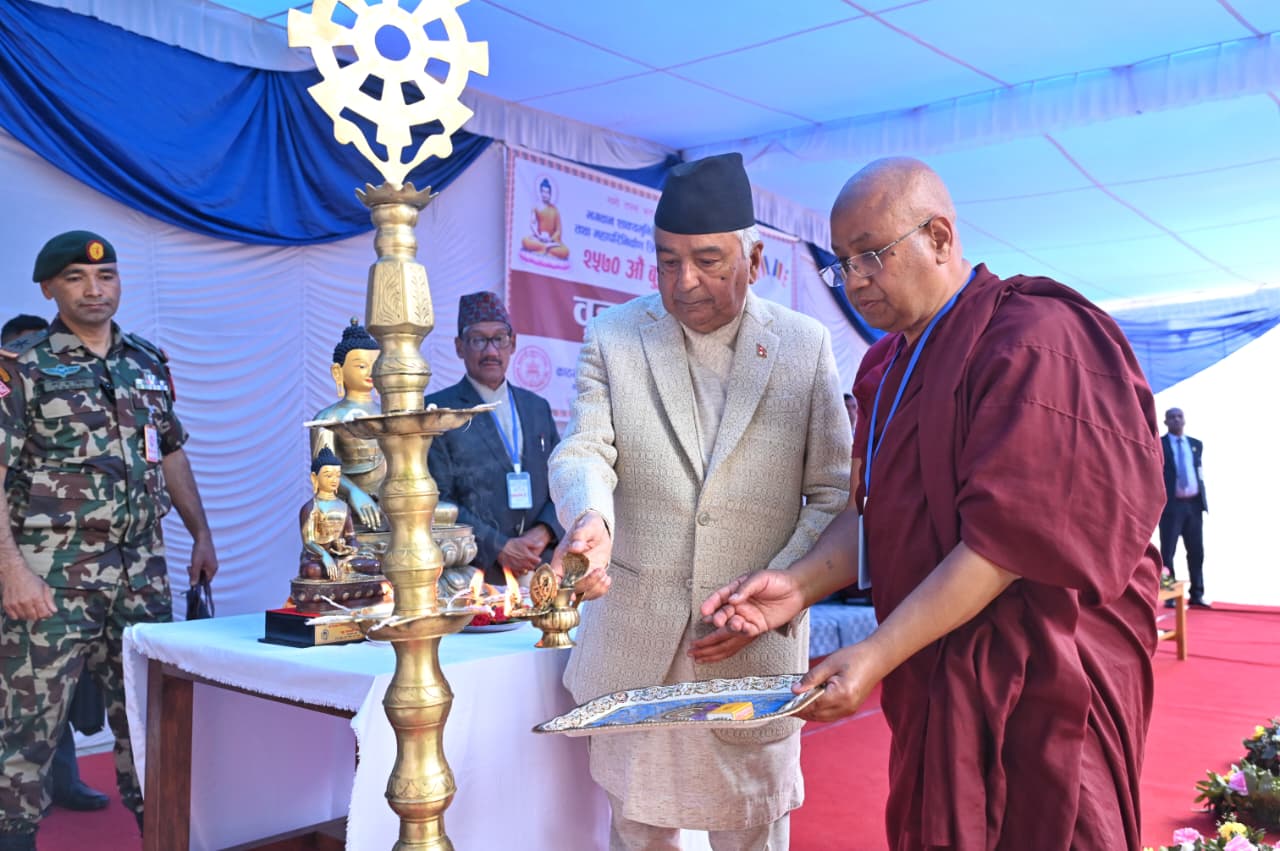 राष्ट्रिय एकता, सहिष्णुता र विकासका लागि बुद्धका पञ्चशील र चार आर्य सत्य सिद्धान्त मार्गनिर्देशक : राष्ट्रपति