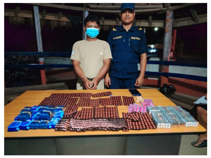 धनुषामा ठूलो परिमाणमा लागुऔषधसहित एक जना पक्राउ
