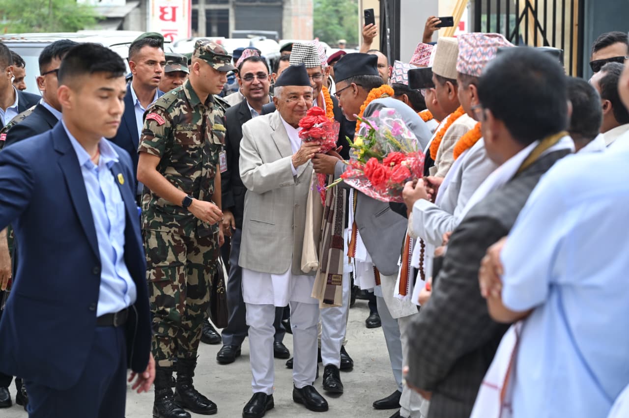 लौकही सिटी हल उद्घाटनमा राष्ट्रपति पौडेल: ‘संघीयतामा स्थानीय सरकारको महत्त्व र गरिमा व्यापक छ’