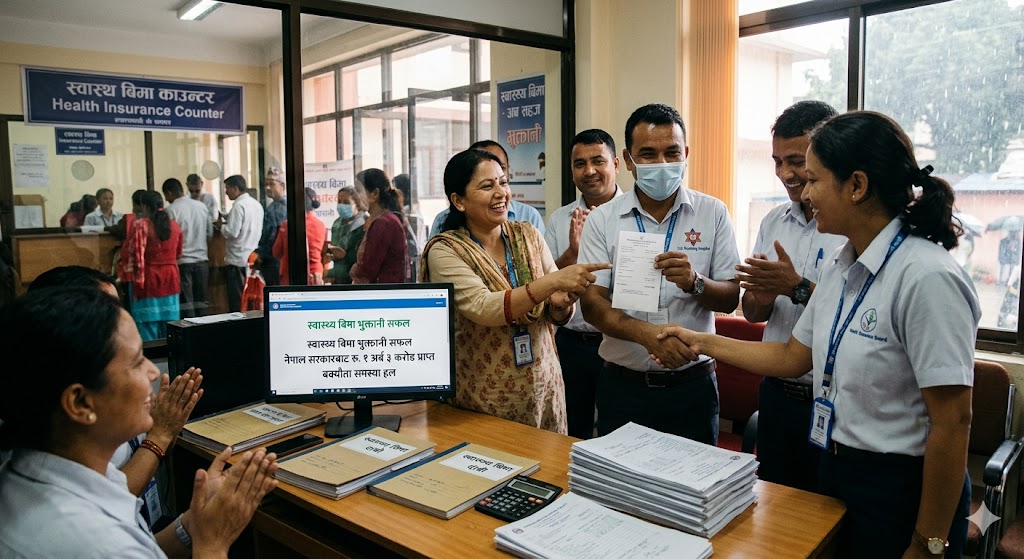 स्वास्थ्य बिमा भुक्तानीमा तीव्रता: सरकारले पठायो थप एक अर्ब तीन करोड, बक्यौता समस्या हल हुँदै