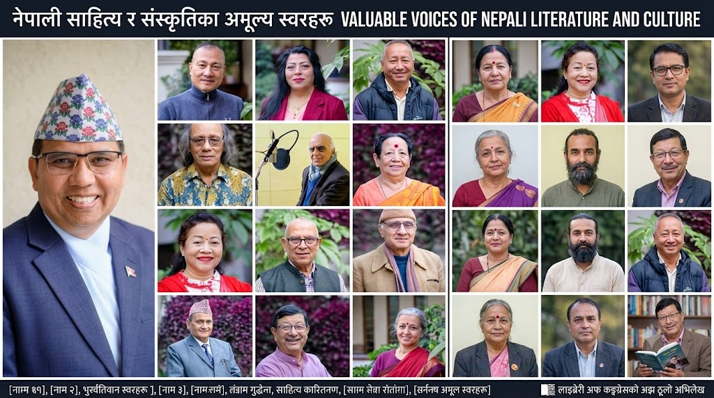 नेपाली स्रष्टाहरूका स्वर अब अमेरिकी ‘लाइब्रेरी अफ कङ्ग्रेस’ को स्थायी अभिलेखमा: विश्वभरका अनुसन्धानकर्ताका लागि खुला