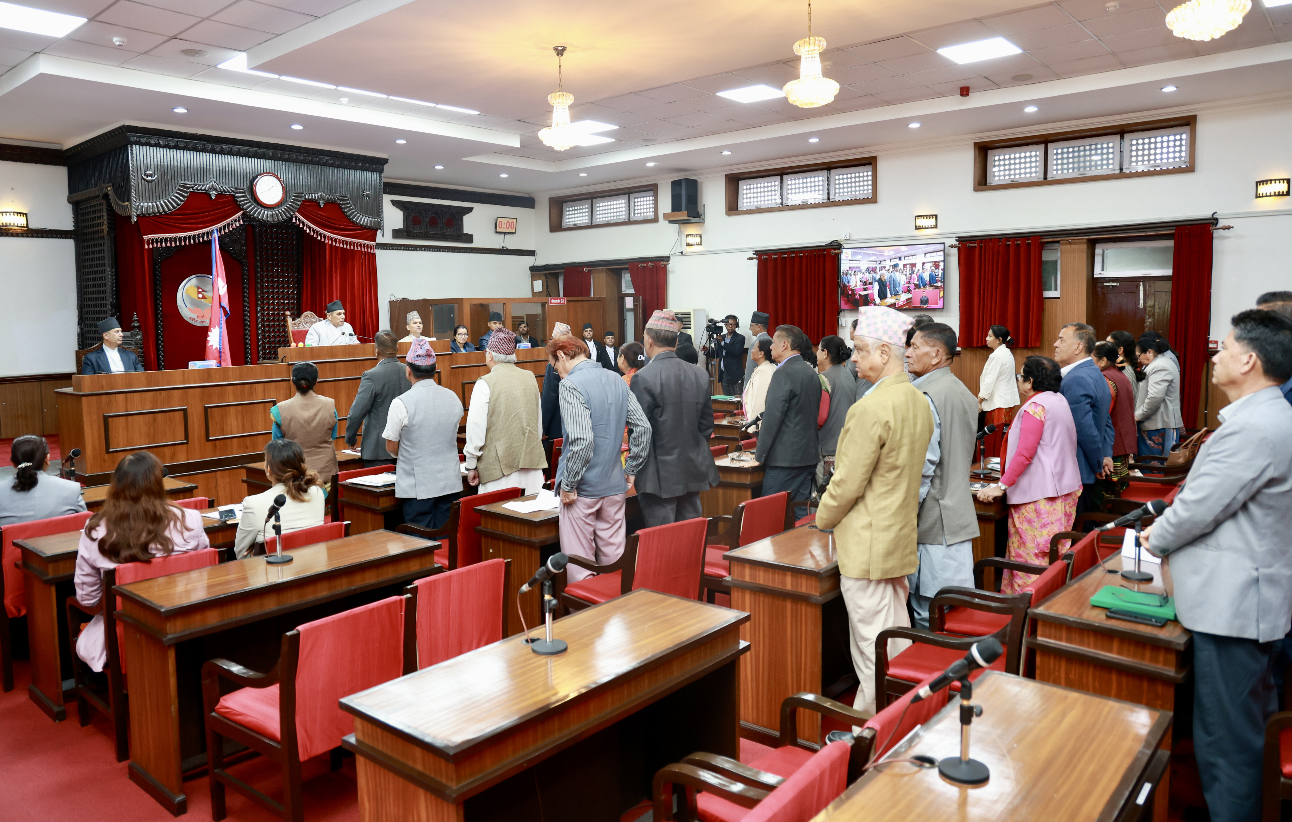 प्रधानमन्त्री शाहको सीमा अभिव्यक्तिको विरोधमा राष्ट्रिय सभा अवरुद्ध