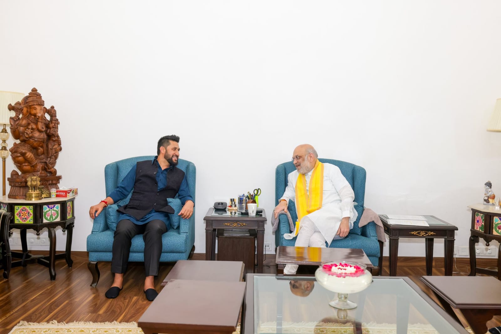 रास्वपा सभापति रवि लामिछाने र भारतीय गृहमन्त्री अमित शाहबीच नयाँ दिल्लीमा भेटवार्ता