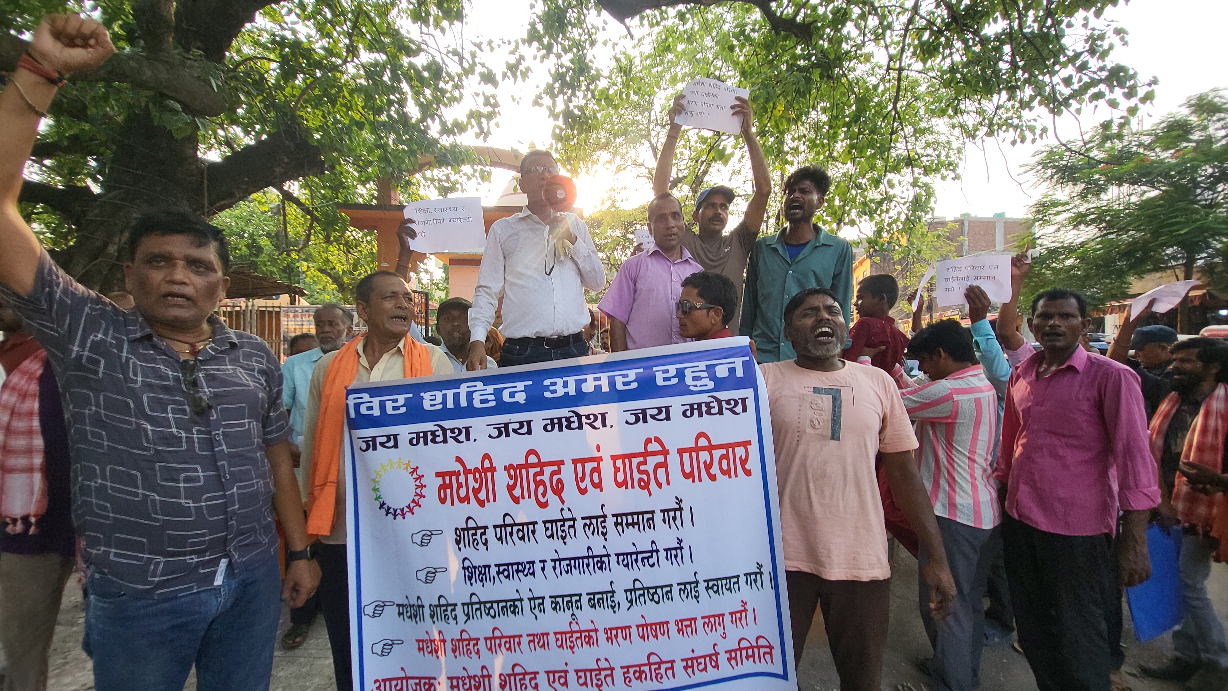 मधेश आन्दोलनका सहीद परिवारहरु फेरि आन्दोलित