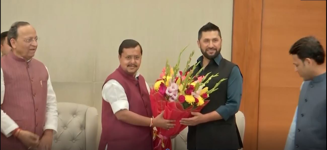 भाजपा अध्यक्ष नितिन नवीन र रास्वपा सभापति लामिछानेबीच भेटवार्ता, द्विपक्षीय हितमा छलफल