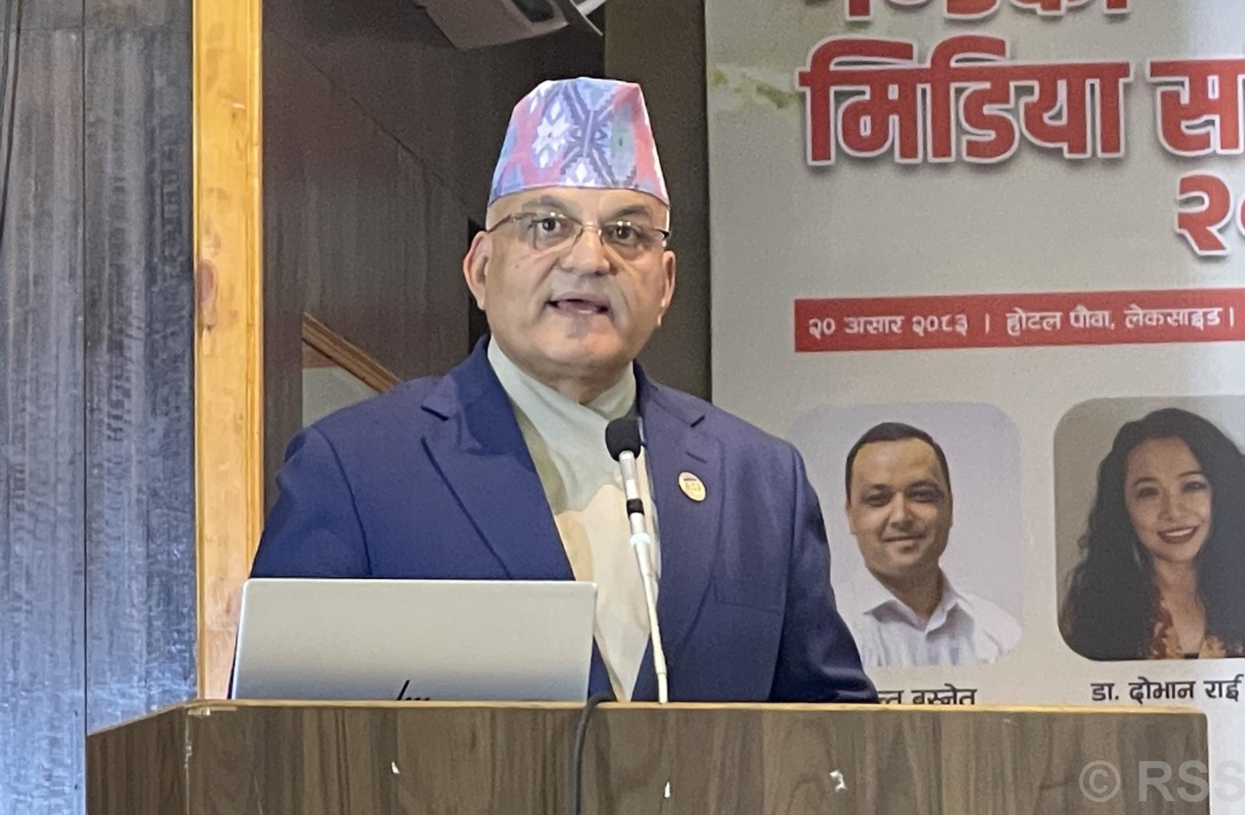 प्रेस स्वतन्त्रताप्रति प्रदेश सरकार प्रतिबद्ध छ : मुख्यमन्त्री पाण्डे