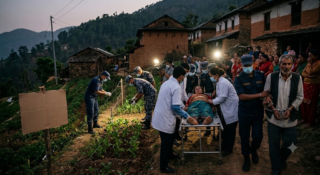 जंगली बँदेलका लागि श्रीमानले थापेको विद्युतीय धरापमा परेर श्रीमतीको मृत्यु