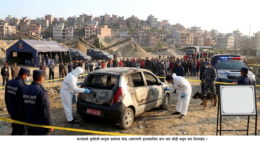 तारकेश्वरमा पार्क गरिएको विद्युतीय कारभित्र जलेको अवस्थामा महिलाको शव फेला