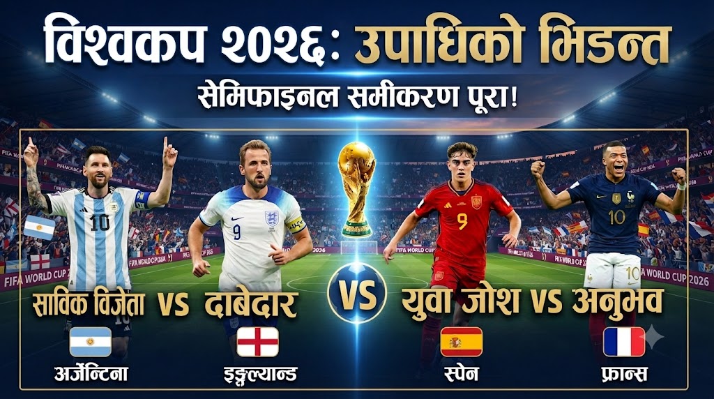 विश्वकप २०२६ को सेमिफाइनल समीकरण पूरा