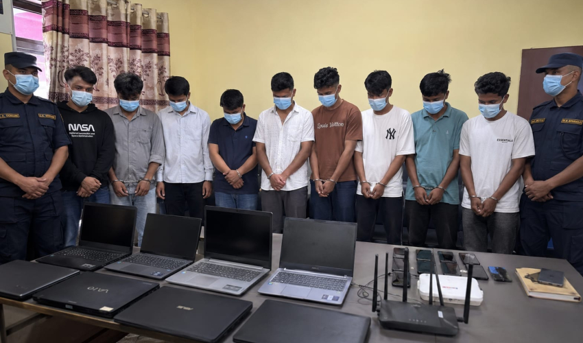धनगढीमा सफ्टवेयरमार्फत अवैध मुद्रा कारोबार गरेको आरोपमा ९ जना पक्राउ