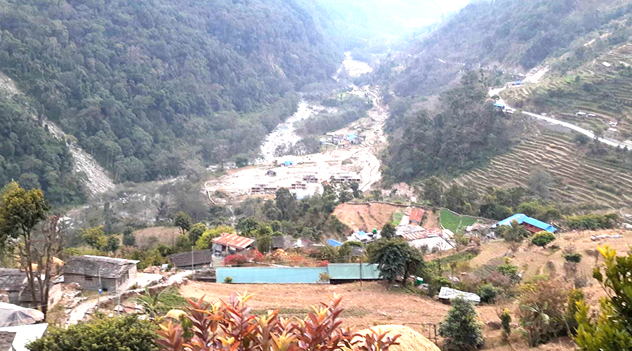 बाढीले निर्माणाधीन माथिल्लो मोदी ‘ए’ जलविद्युत् आयोजनामा क्षति