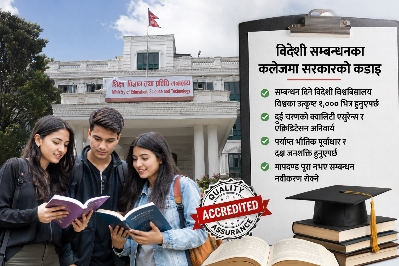 अब उत्कृष्ट १,००० भित्रका संस्थाले मात्र नेपालमा शैक्षिक कार्यक्रम चलाउन पाउने