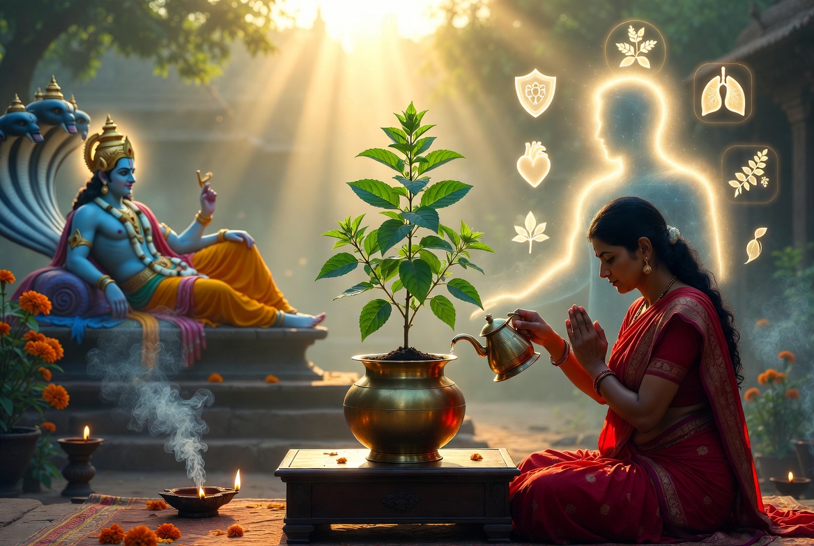 हरिशयनी एकादशीमा तुलसीको महत्व : धार्मिक आस्थासँगै स्वास्थ्यका लागि पनि लाभदायी