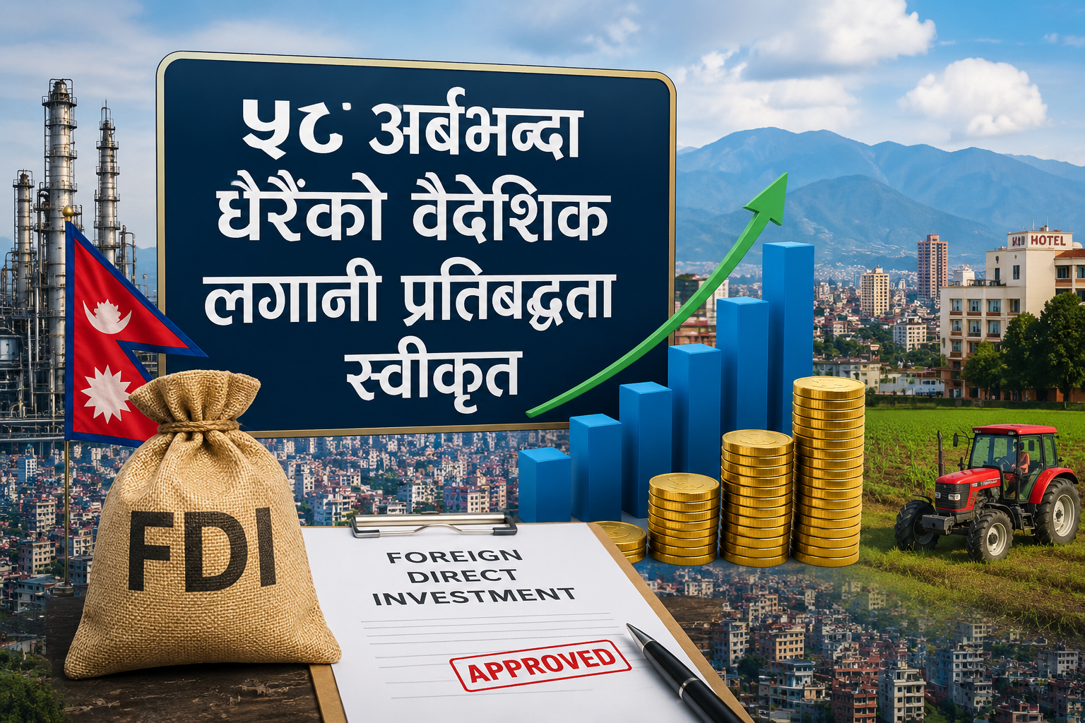 ५८ अर्बभन्दा धेरैको वैदेशिक लगानी प्रतिबद्धता स्वीकृत