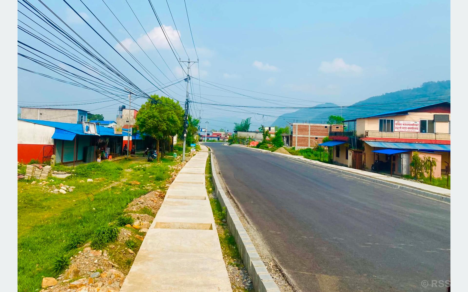विश्व बैंकको सहयोगमा पोखरामा दुई सडक निर्माण, एक निर्माणाधीन