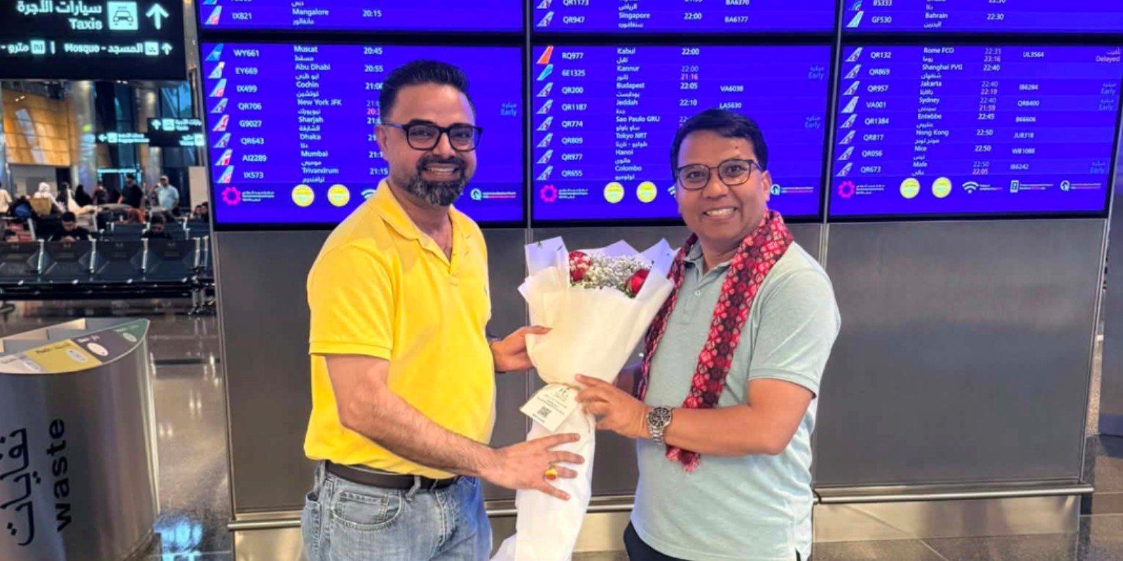 परराष्ट्रका उपप्रमुख सुवेदीलाई एनआरएनए कतारको स्वागत