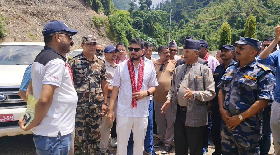 सालझण्डी–सन्धिखर्क–ढोरपाटन सडक अब तीव्र गतिमा अघि बढ्छ : पूर्वाधार मन्त्री लम्साल