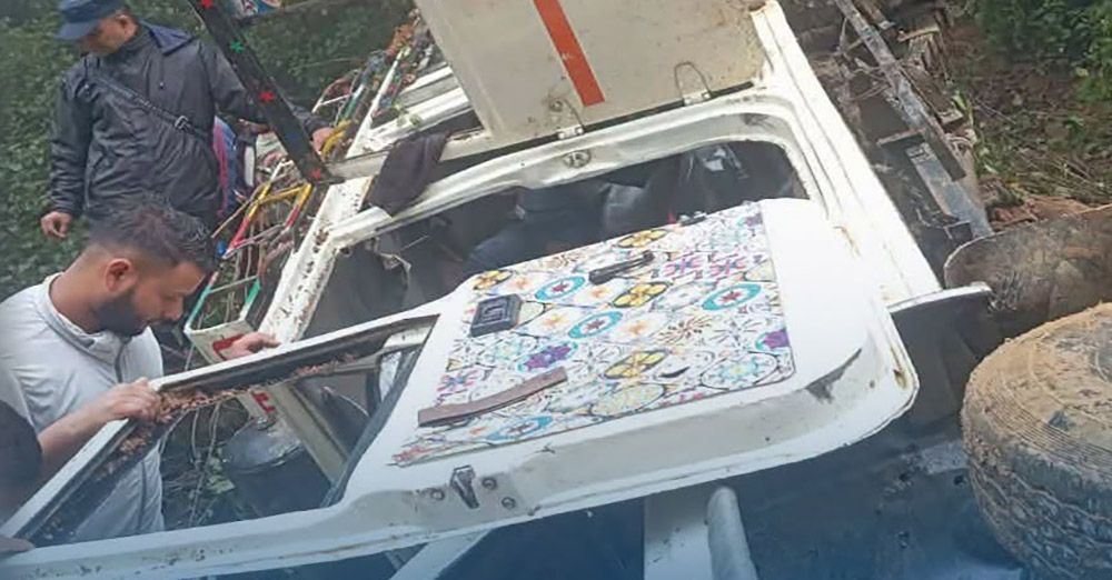 रोल्पामा जिप दुर्घटना हुँदा नौ जना घाइते