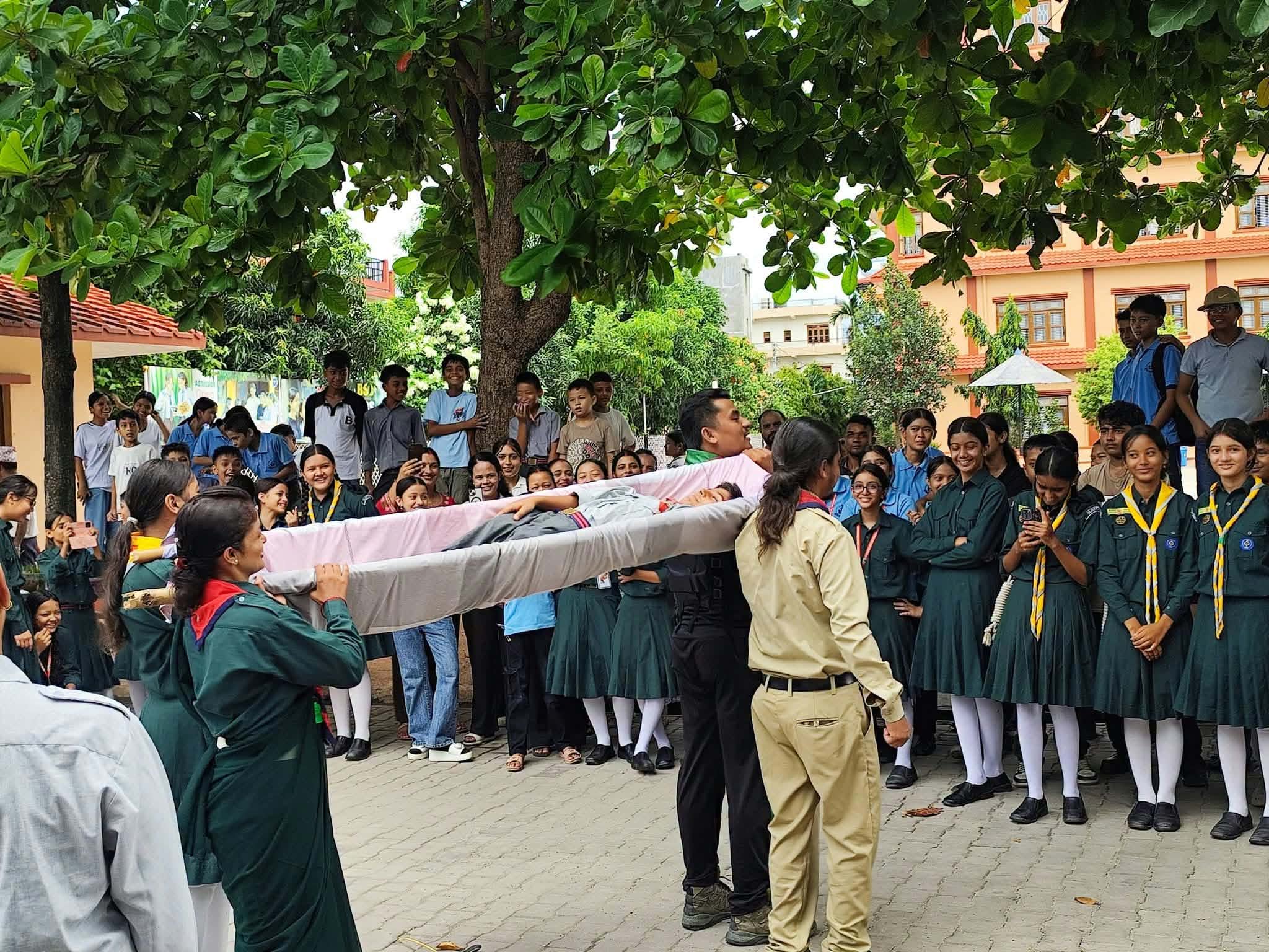 होराइजन गौतम बुद्ध माविमा विपद् व्यवस्थापन तालिम: आगलागी नियन्त्रण र प्राथमिक उपचारको व्यवहारिक अभ्यास