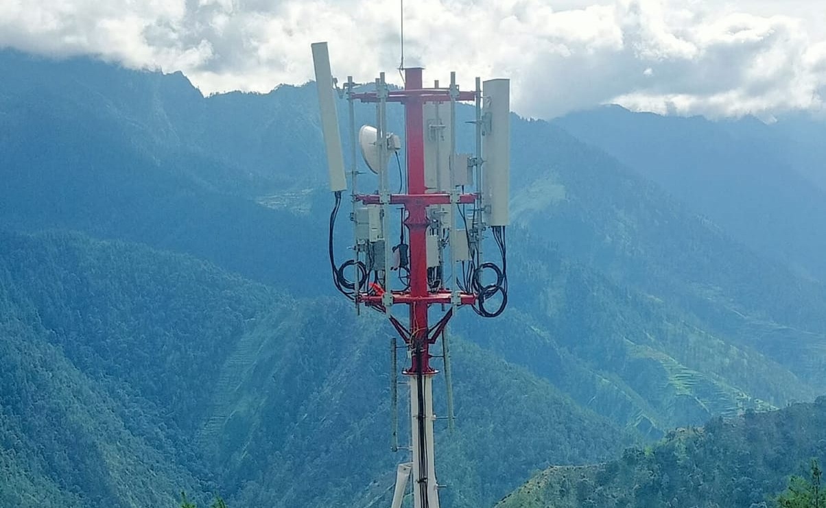 मुगुको बाम गाउँमा पुग्यो नेपाल टेलिकमको फोरजी सेवा