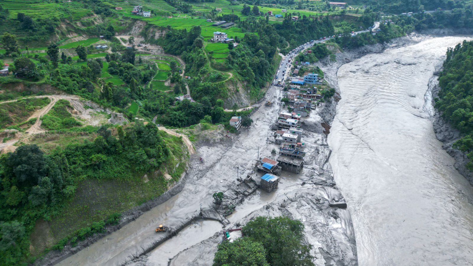 रसुवा भोटेकोशी बाढी : ५४७ शव फेला, २७ प्रहरी अझै सम्पर्कविहीन