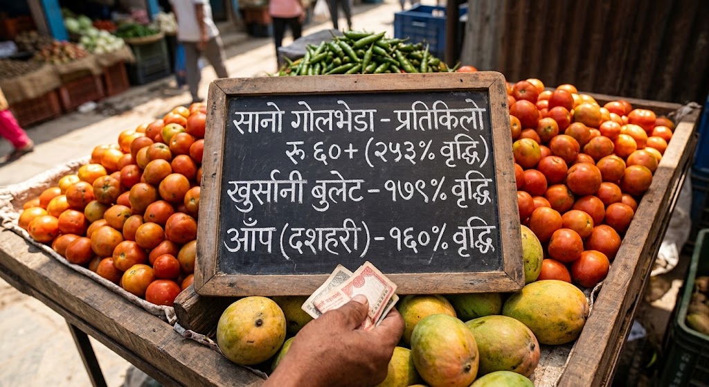 महंगो बन्यो भान्छा : तरकारीमा २ सय ५३ प्रतिशतसम्मको मूल्यवृद्धि