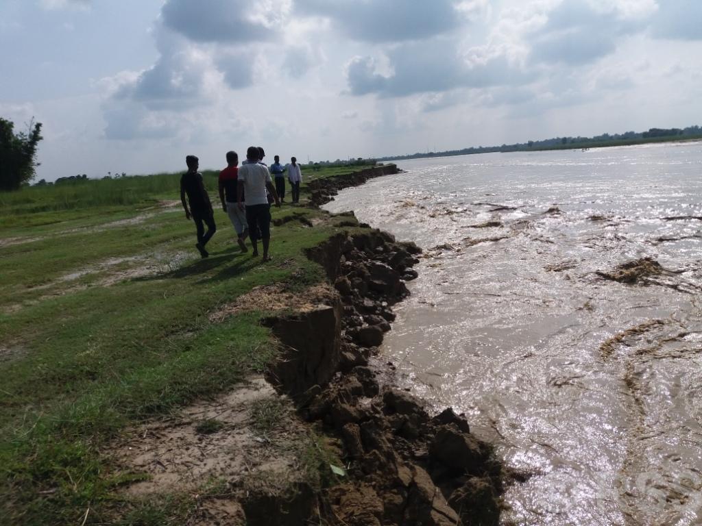 लालपुर्जा हातमा, जमिन नदीको भेलमा