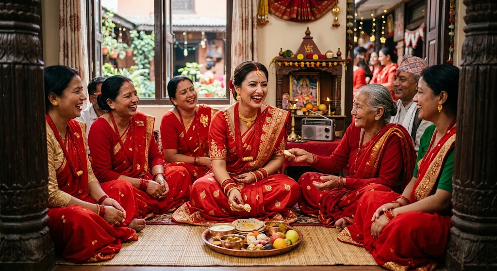 आजदेखि तीज पर्व सुरु, व्रतको शक्तिका लागि आज दर खाने तयारी